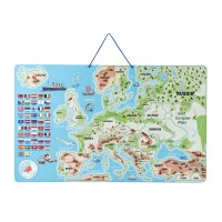 Harta Europei Magnetica 2 in 1 Lumea in Imagini Puzzle - Magnetic Map The World în Picture Harta Europei Magnetica 2 in 1 Lumea in Imagini Puzzle - Magnetic Map The World în Picture